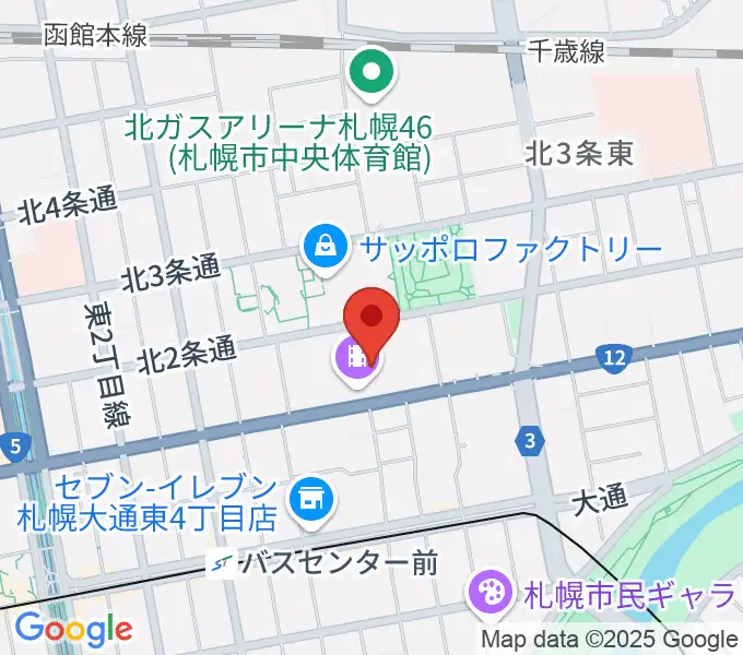 ローソン・ユナイテッドシネマ札幌の地図