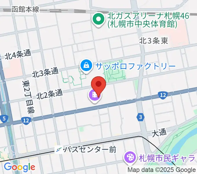 ローソン・ユナイテッドシネマ札幌の地図