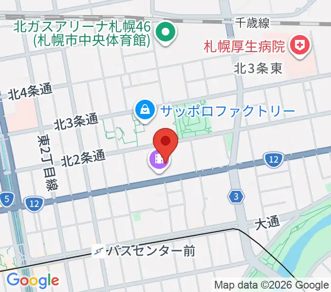 ローソン・ユナイテッドシネマ札幌の地図