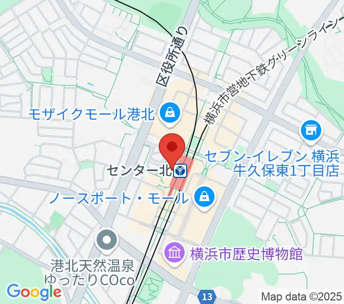 昭和音楽大学附属音楽教室 センター北校の地図