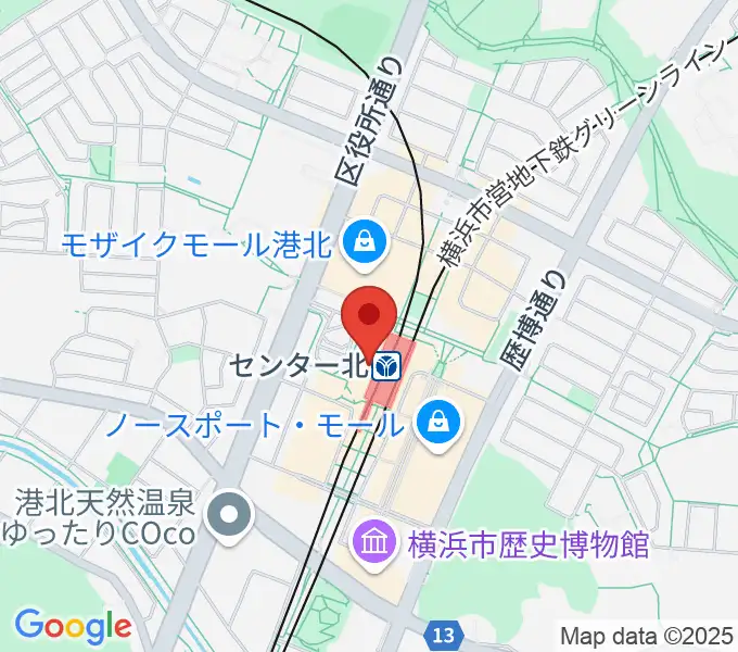 昭和音楽大学附属音楽教室 センター北校の地図