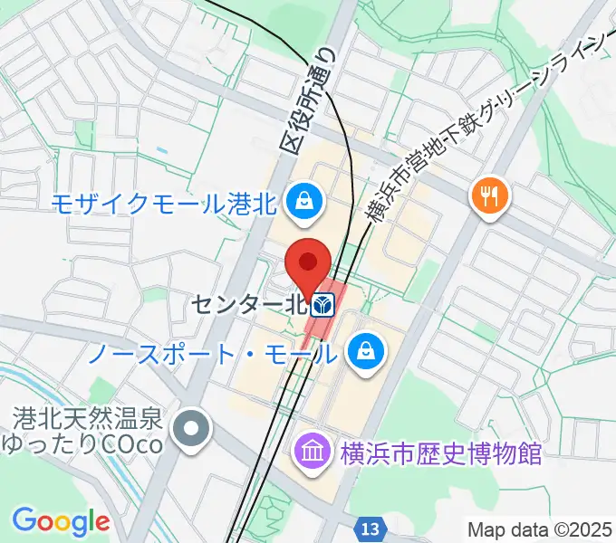 昭和音楽大学附属音楽教室 センター北校の地図