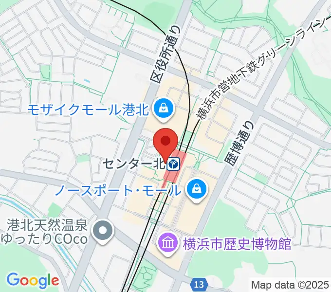 昭和音楽大学附属音楽教室 センター北校の地図