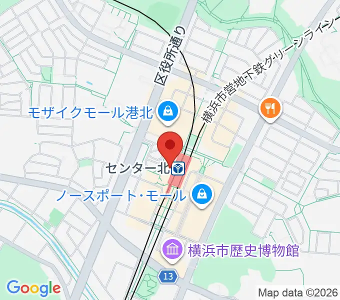 昭和音楽大学附属音楽教室 センター北校の地図