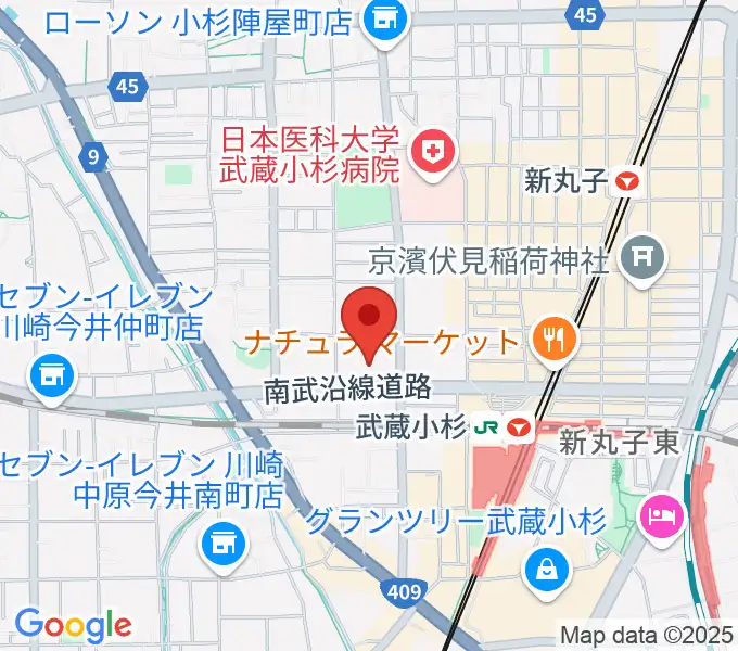 昭和音楽大学附属音楽教室 武蔵小杉校の地図