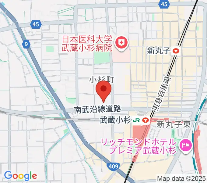 昭和音楽大学附属音楽教室 武蔵小杉校の地図