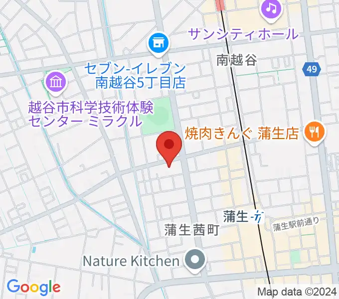 こしがやエフエムの地図