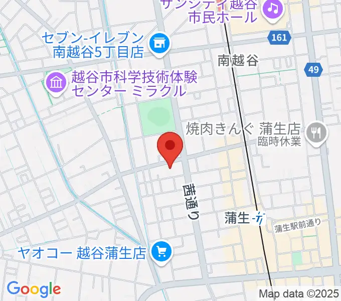 こしがやエフエムの地図
