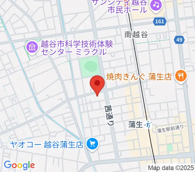 こしがやエフエムの地図