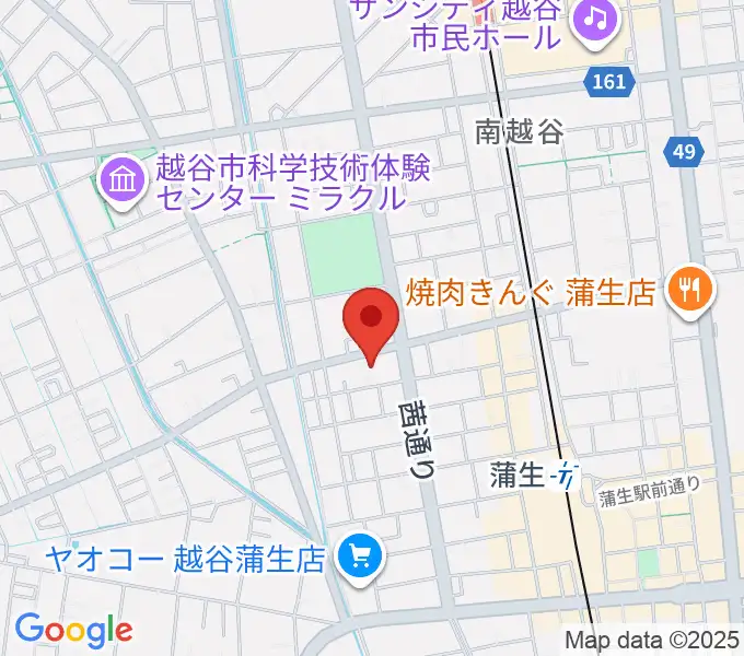 こしがやエフエムの地図