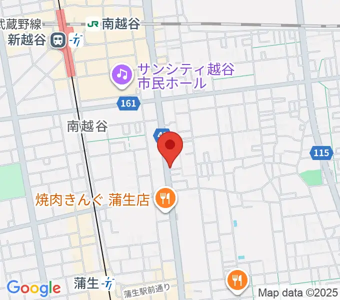 こしがやエフエムの地図