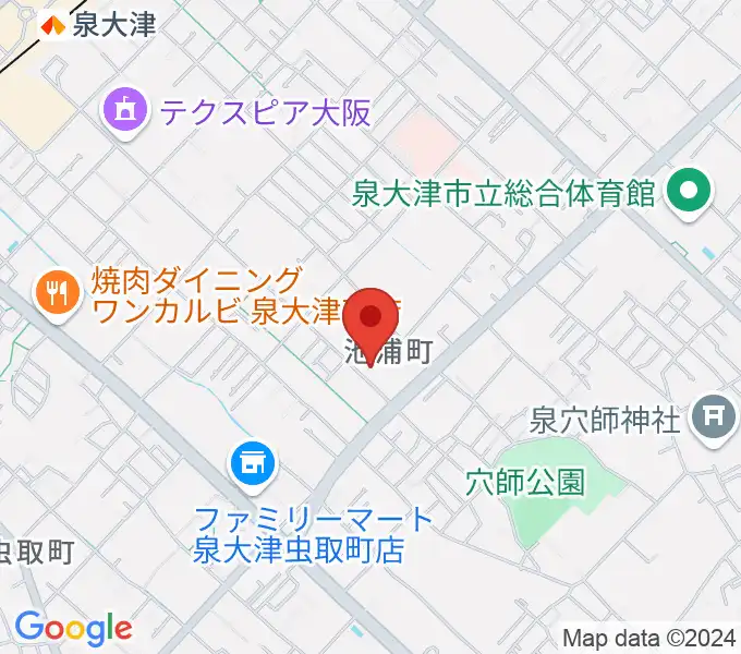 FMいずみおおつの地図