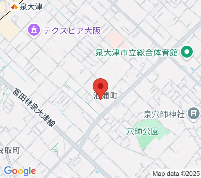 FMいずみおおつの地図