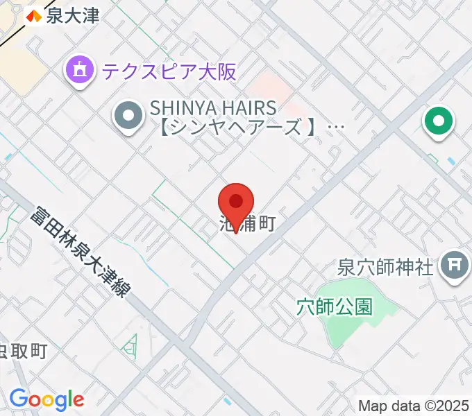 FMいずみおおつの地図