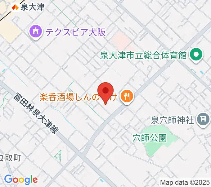 FMいずみおおつの地図