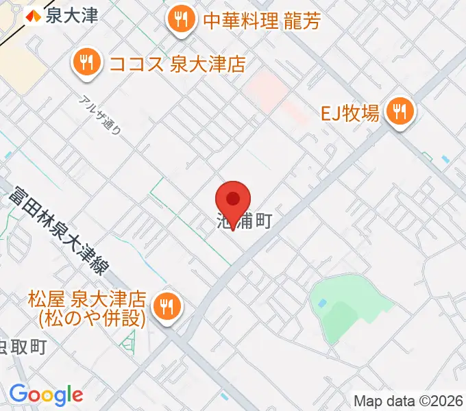 FMいずみおおつの地図