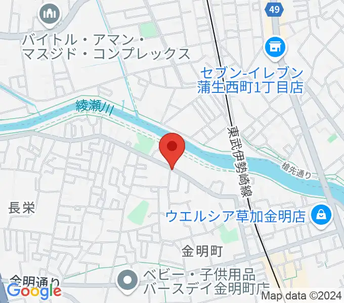 はなピアノ音楽教室の地図