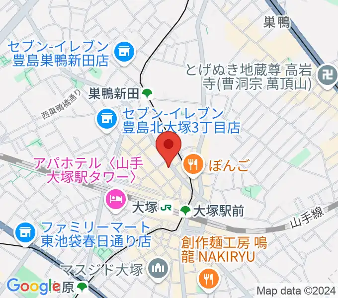 大塚Hearts Nextの地図