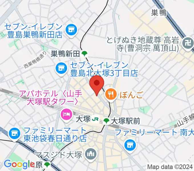 大塚Hearts Nextの地図