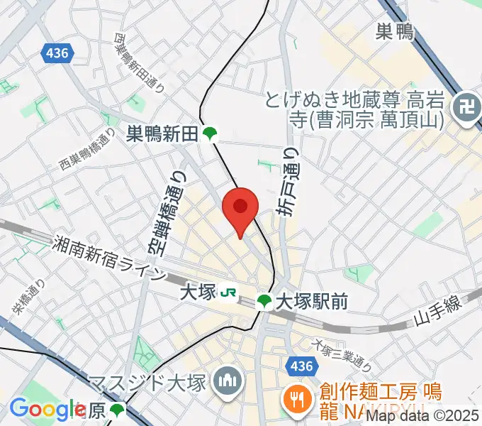 大塚Hearts Nextの地図