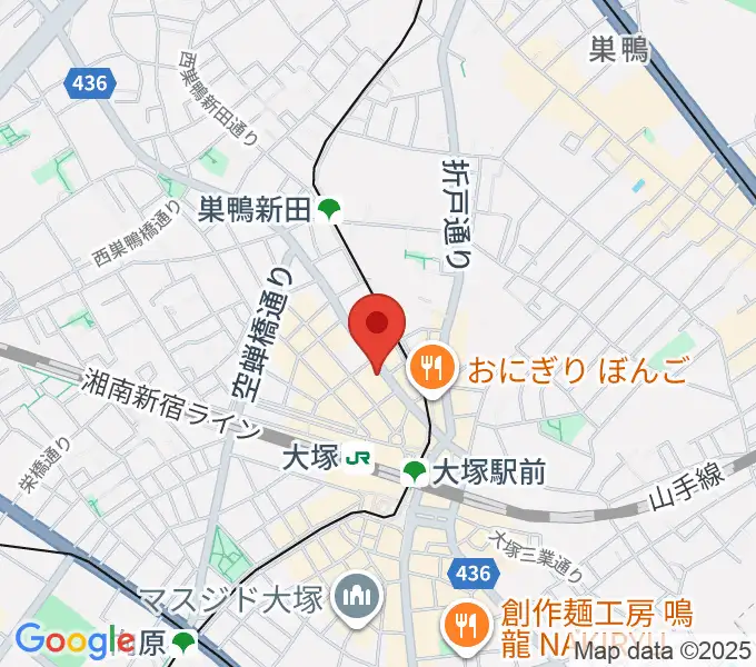 大塚Hearts Nextの地図