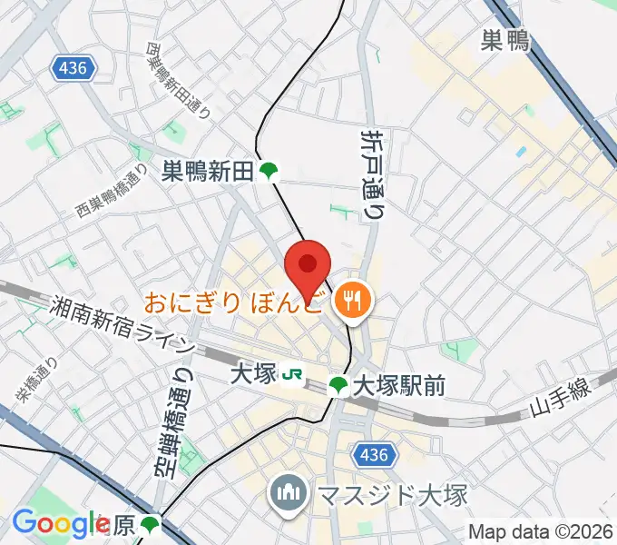 大塚Hearts Nextの地図