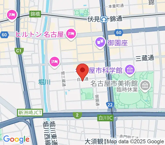 伏見ライオンシアターの地図