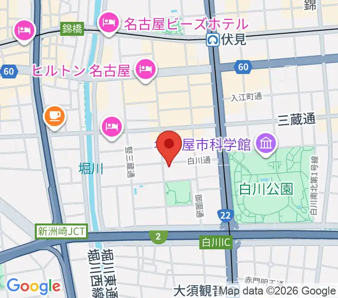 伏見ライオンシアターの地図