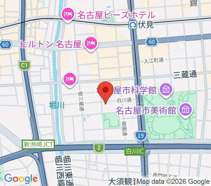 伏見ライオンシアターの地図