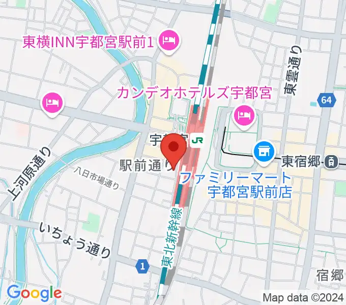 宇都宮STUDIO KENTの地図