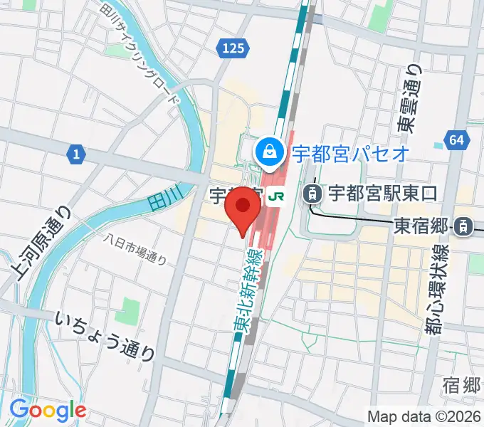 宇都宮STUDIO KENTの地図