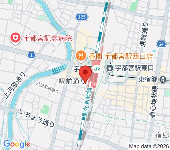 宇都宮STUDIO KENTの地図