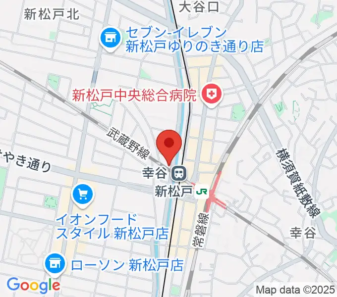 スタジオパックス新松戸店の地図