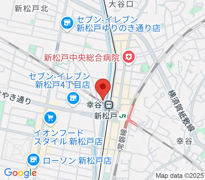 スタジオパックス新松戸店の地図