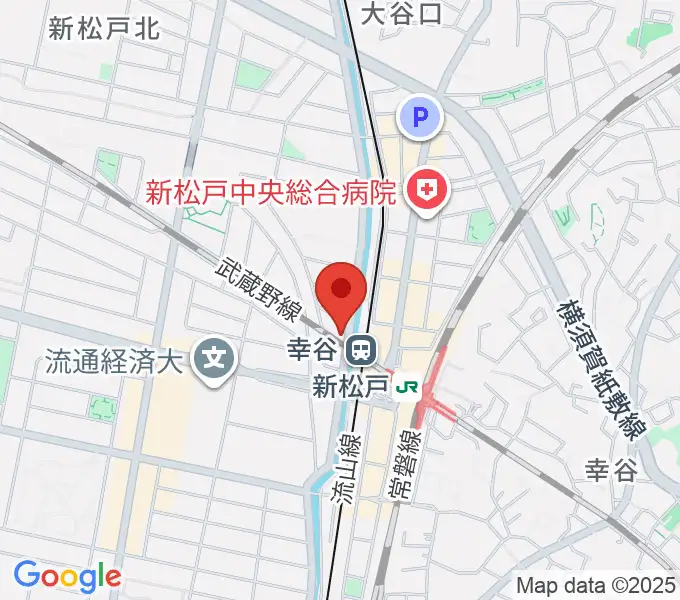 スタジオパックス新松戸店の地図