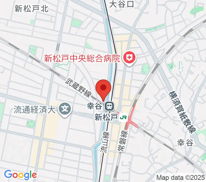 スタジオパックス新松戸店の地図