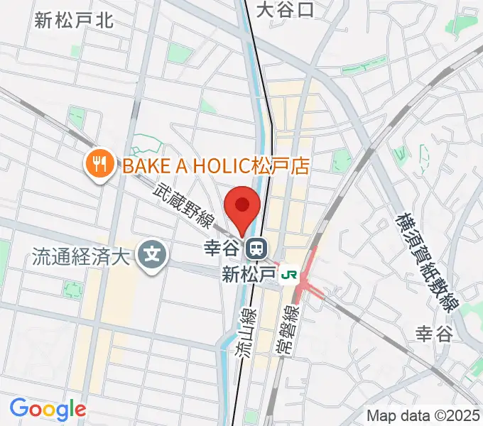 スタジオパックス新松戸店の地図