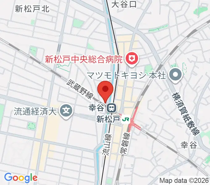 スタジオパックス新松戸店の地図