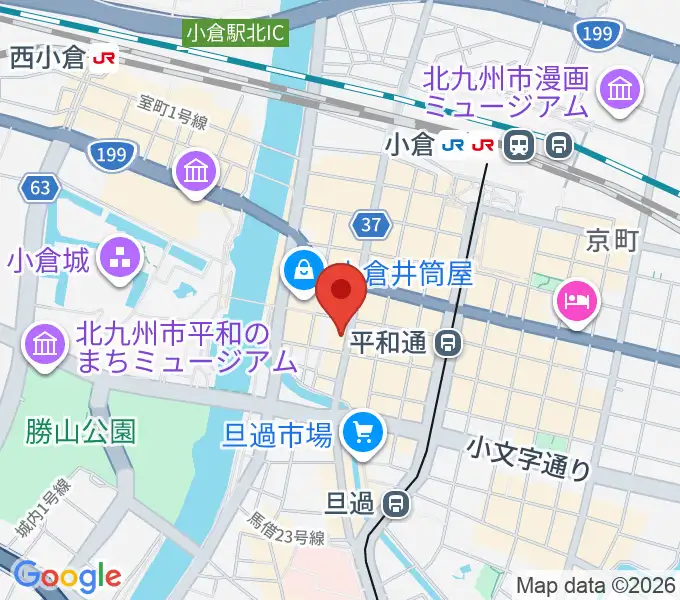 小倉Cheerz（チアーズ）の地図