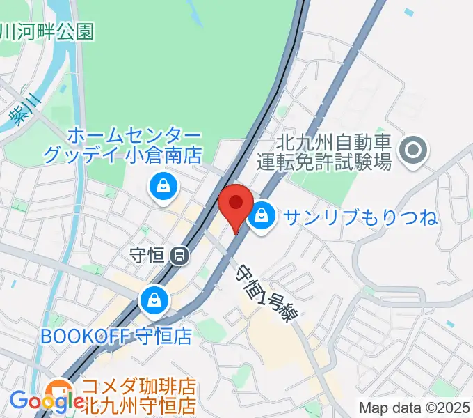 守恒みらいホールの地図