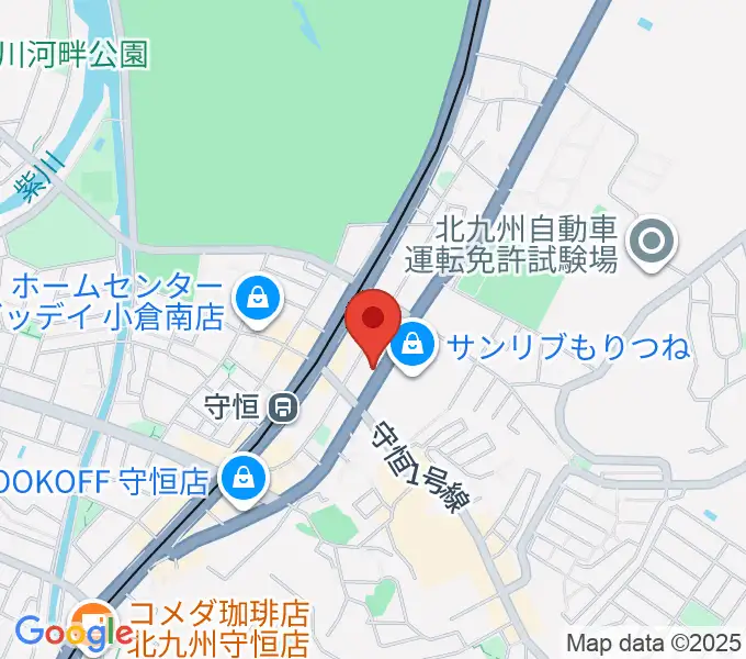 守恒みらいホールの地図