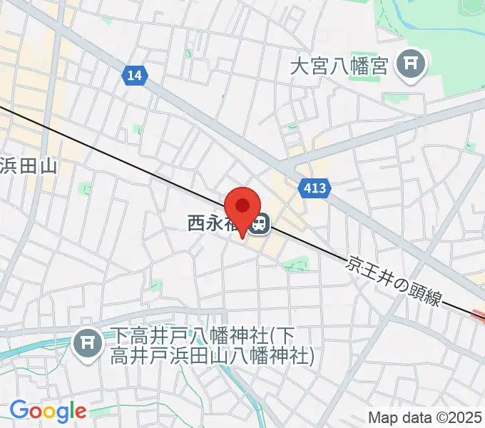 西永福JAMの地図