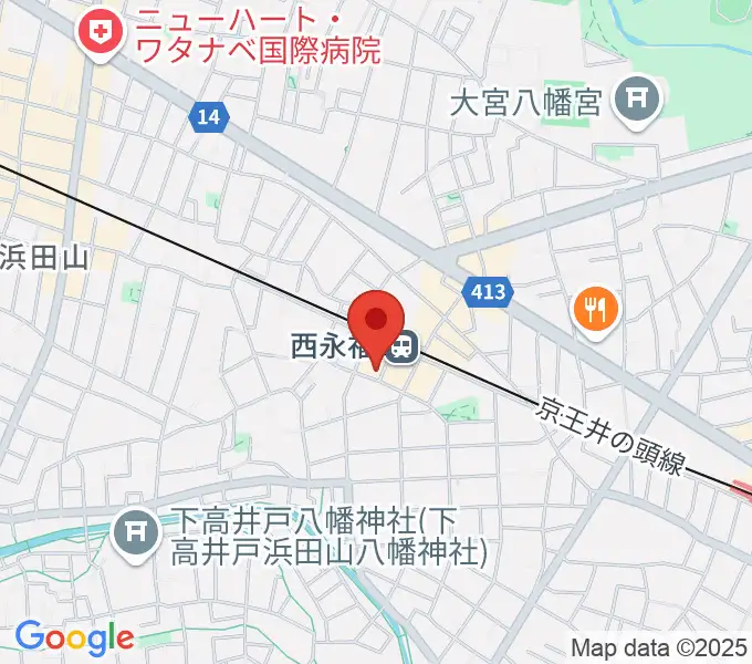 西永福JAMの地図
