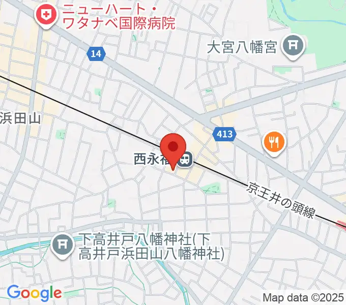 西永福JAMの地図