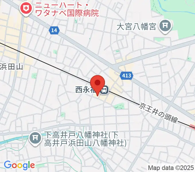 西永福JAMの地図