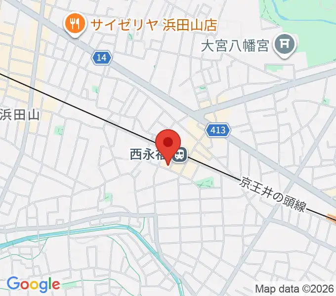 西永福JAMの地図