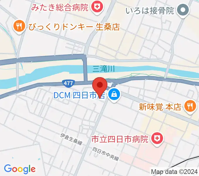 四日市CLUB ROOTSの地図