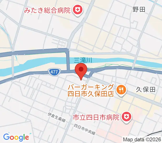 四日市CLUB ROOTSの地図