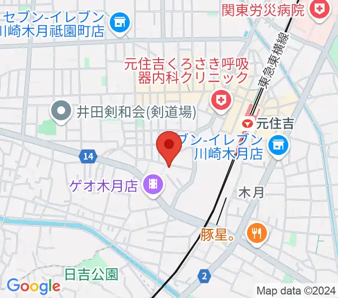 島倉学ミュージックスクールの地図