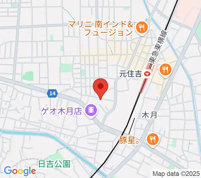 島倉学ミュージックスクールの地図